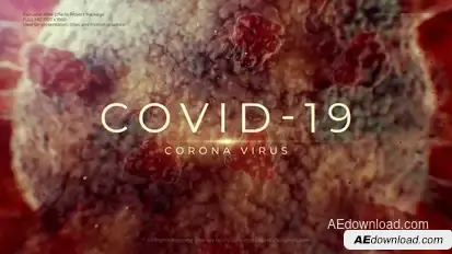 Covid-19 Virus Cinematic Title Titles template preview