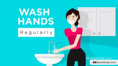 Covid-19 Wash Hands Product Promo template preview