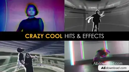 Crazy Cool Hits and Effects | After Effects Elements template preview