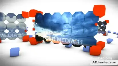 Crazy Metal Boxes Video Displays template preview