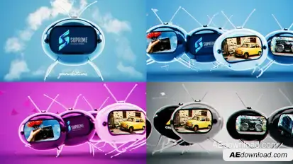 Crazy Old Tv Reveal Openers template preview