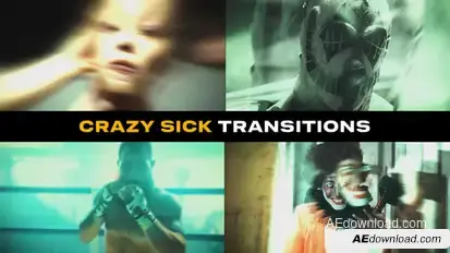 Crazy Sick Transitions | After Effects Elements template preview