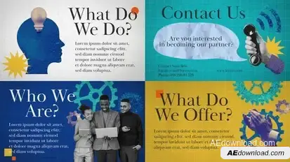 Creative Agency Collage Promo Openers template preview