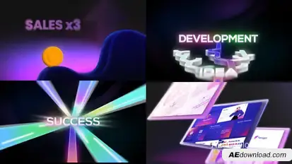 Creative Agency Explainer Promo Openers template preview