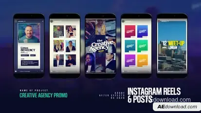 Creative Agency Instagram Reels Product Promo template preview
