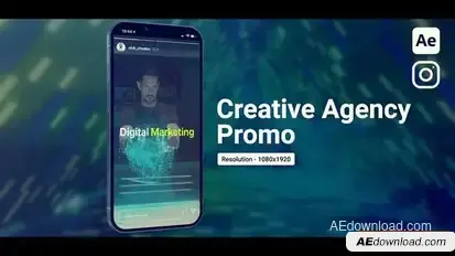 Creative Agency Promo Vertical Openers template preview