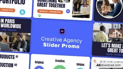 Creative Agency Slider Promo Product Promo template preview