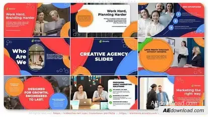 Creative Agency Slides Openers template preview