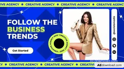 Creative Agency Slides Promo Openers template preview