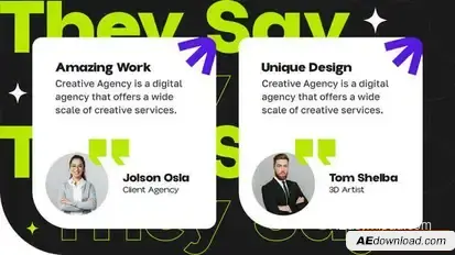 Creative Agency Slides Promo Openers template preview