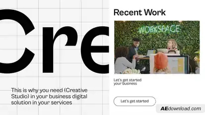 Creative Agency Video Display After Effect Template Product Promo template preview