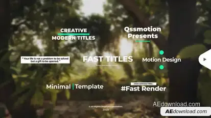 Creative and Clean Titles Package Titles template preview