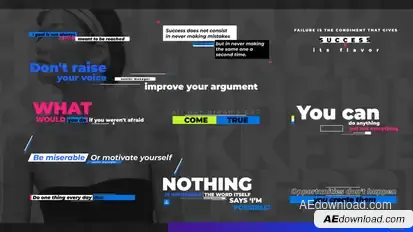 Creative and Modern Layout Text Titles template preview