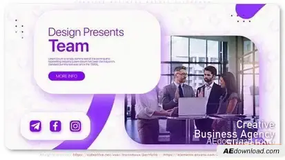 Creative Business Agency Slideshow Openers template preview