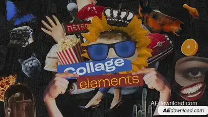 Creative Collage Pack with Intro and 4 Stories Openers template preview