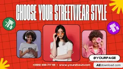 Creative Fashion Sale Slider Promo Product Promo template preview