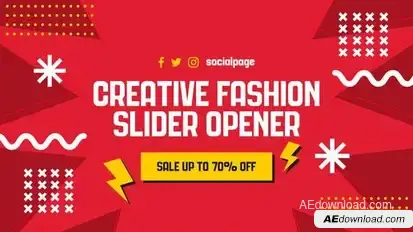 Creative Fashion Slider Opener Openers template preview