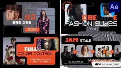 Creative Fashion Slides for After Effects Openers template preview