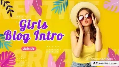 Creative Girls Blog Intro Openers template preview