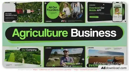 Creative Innovation Agriculture Business Openers template preview
