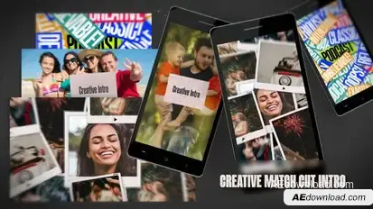 Creative Intro| Match Cut | Horizontal & Vertical Openers template preview