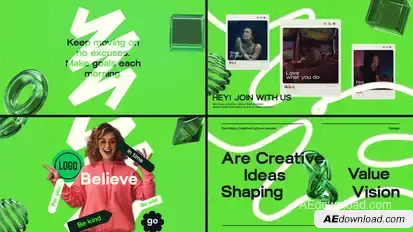 Creative Minimal Promo – Modern Social Media Typography Template with Dynamic Text Animation Openers template preview