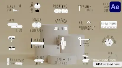 Creative Minimal Titles for After Effects Titles template preview