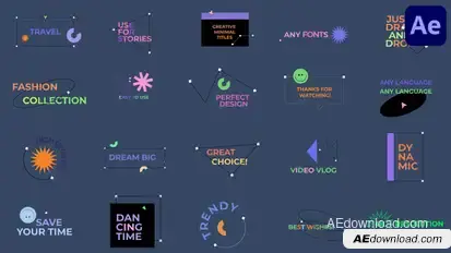 Creative Minimal Titles for After Effects Titles template preview