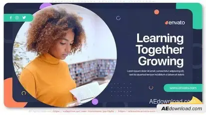 Creative Modern Education Slideshow Openers template preview
