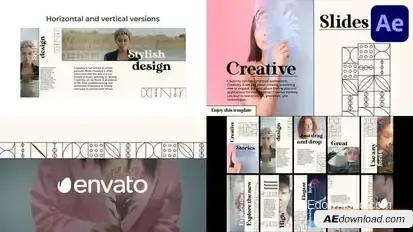 Creative Modern Slideshow for After Effects Openers template preview