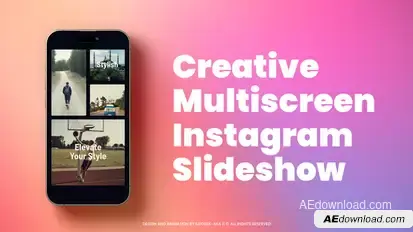 Creative Multicreen Slideshow Instagram Openers template preview