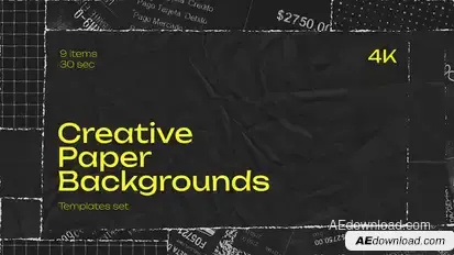 Creative Paper Backgrounds Elements template preview