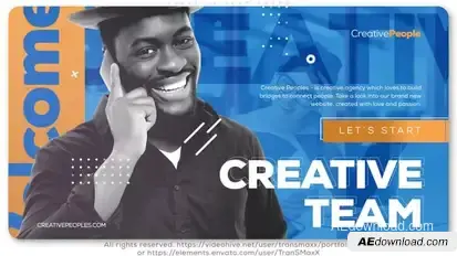Creative People. Team Promo Openers template preview