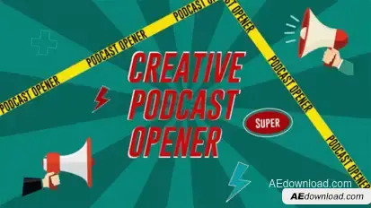 Creative Podcast Opener Elements template preview