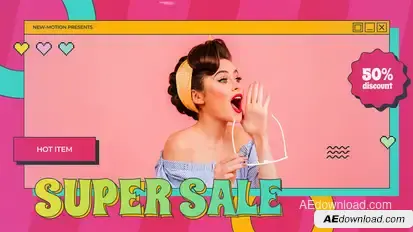 Creative Sale Promo Video Displays template preview