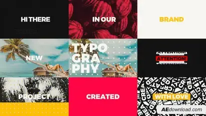 Creative Short Typo Opener Openers template preview