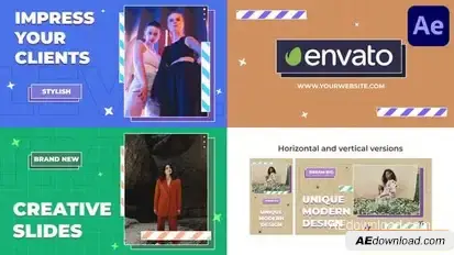 Creative Slideshow for After Effects Openers template preview