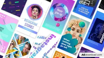 Creative Stories Logo Stings template preview
