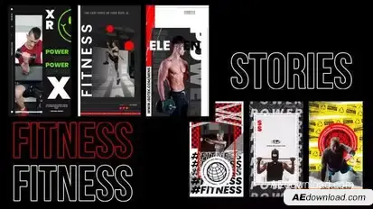 Creative target fitness stories Openers template preview