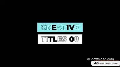 Creative Titles 1.0 | After Effects Titles template preview