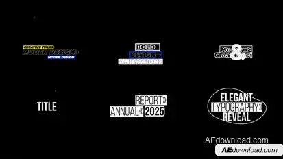 Creative Titles | AE Titles template preview