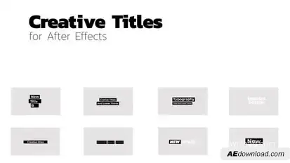 Creative Titles | After Effects Titles template preview