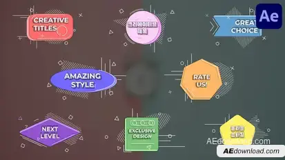 Creative Titles for After Effects Titles template preview