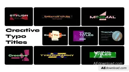 Creative Typo Titles Titles template preview