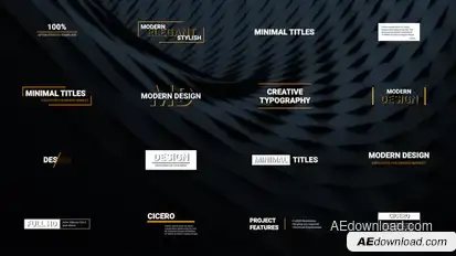 Creative Typography Titles template preview