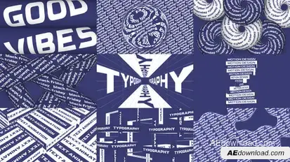 Creative Typography Video Displays template preview