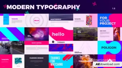 Creative Typography Titles template preview
