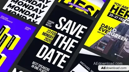 Creative Typography Stories Product Promo template preview