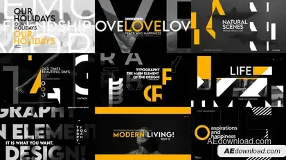 Creative Typography Titles Titles template preview
