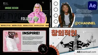 Creative Urban Typography for After Effects Titles template preview